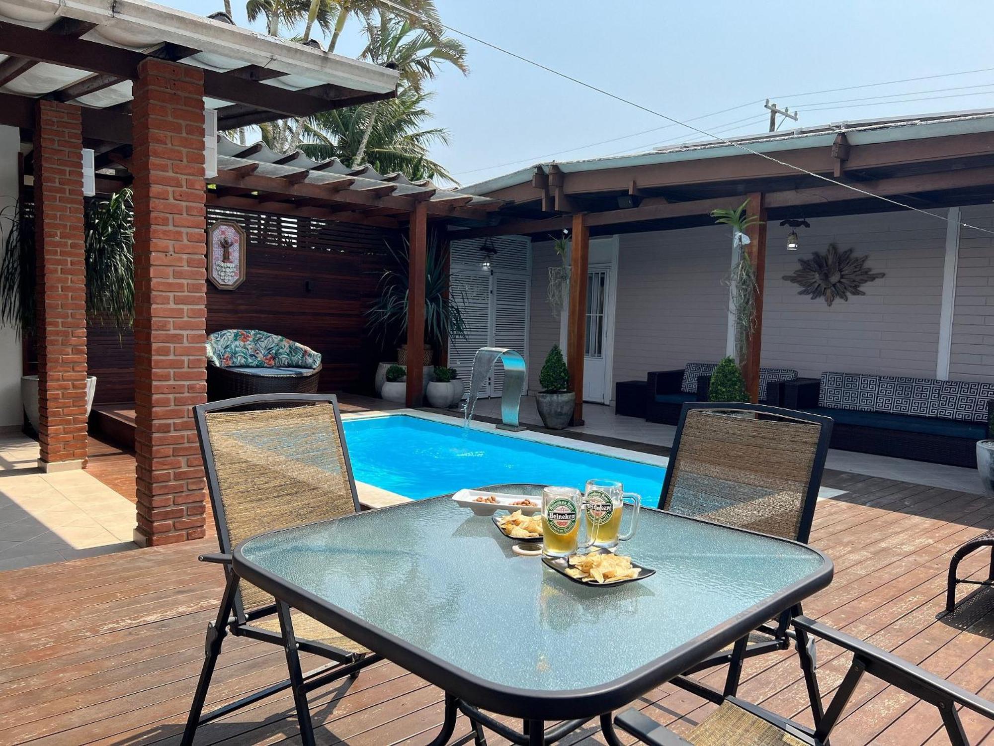 Casa Agradavel Com Piscina, A Poucos Passos Da Praia Peruíbe Exteriör bild
